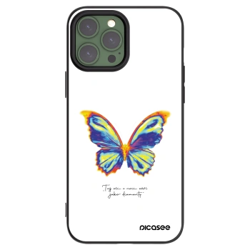 Picasee crna silikonska maskica za Apple iPhone 13 Pro Max - Diamanty White