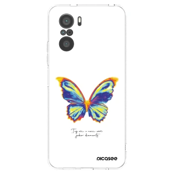 Picasee silikonska prozirna maskica za Xiaomi Poco F3 - Diamanty White