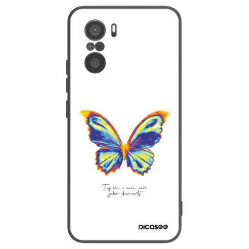 Picasee crna silikonska maskica za Xiaomi Poco F3 - Diamanty White