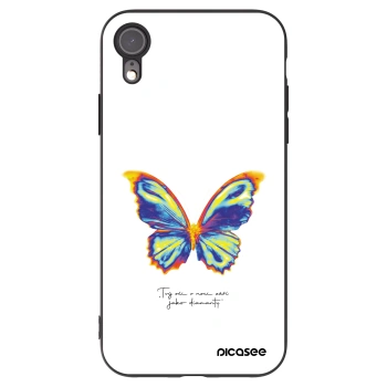 Picasee crna silikonska maskica za Apple iPhone XR - Diamanty White