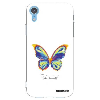 Picasee silikonska prozirna maskica za Apple iPhone XR - Diamanty White