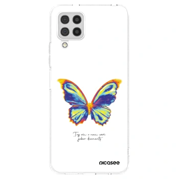Picasee silikonska prozirna maskica za Samsung Galaxy A22 A225F 4G - Diamanty White