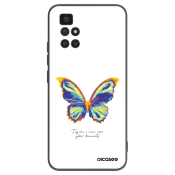 Picasee crna silikonska maskica za Xiaomi Redmi 10 - Diamanty White