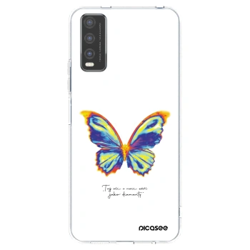 Picasee silikonska prozirna maskica za Vivo Y20s - Diamanty White
