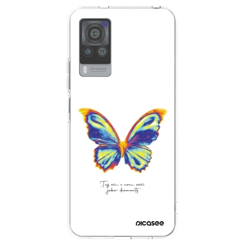 Picasee silikonska prozirna maskica za Vivo X60 Pro 5G - Diamanty White