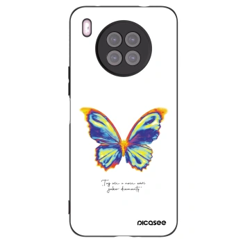 Picasee crna silikonska maskica za Huawei Nova 8i - Diamanty White