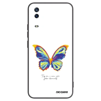 Picasee crna silikonska maskica za Vivo Y11s - Diamanty White