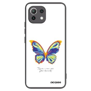 Picasee crna silikonska maskica za Xiaomi 11 Lite 5G NE - Diamanty White