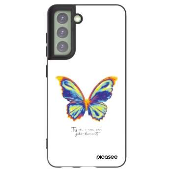 Picasee crna silikonska maskica za Samsung Galaxy S21 FE 5G - Diamanty White