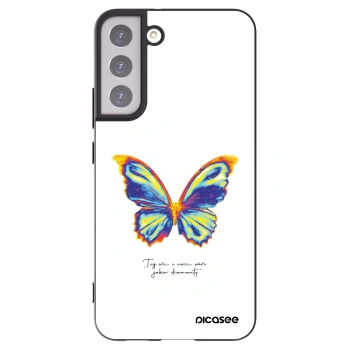 Picasee crna silikonska maskica za Samsung Galaxy S22+ 5G - Diamanty White