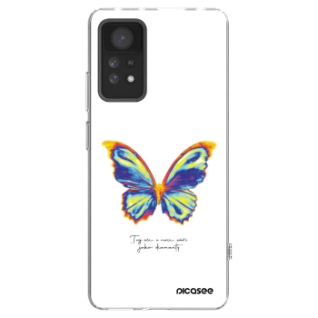 Picasee silikonska prozirna maskica za Xiaomi Redmi Note 11 Pro 5G - Diamanty White