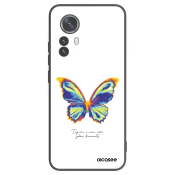 Picasee crna silikonska maskica za Xiaomi 12 Pro - Diamanty White