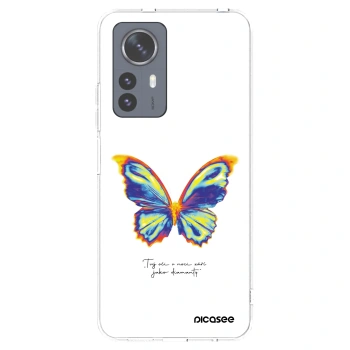Picasee silikonska prozirna maskica za Xiaomi 12 Pro - Diamanty White