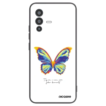 Picasee crna silikonska maskica za Vivo V23 5G - Diamanty White