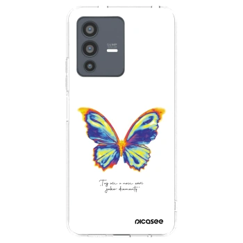 Picasee silikonska prozirna maskica za Vivo V23 5G - Diamanty White