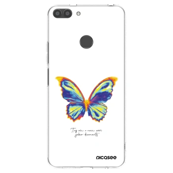 Picasee silikonska prozirna maskica za Huawei P Smart - Diamanty White