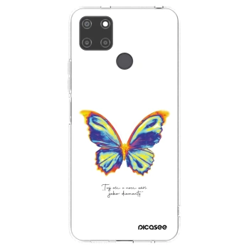 Picasee silikonska prozirna maskica za Realme C21Y - Diamanty White