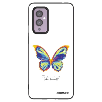 Picasee crna silikonska maskica za OnePlus 9 - Diamanty White
