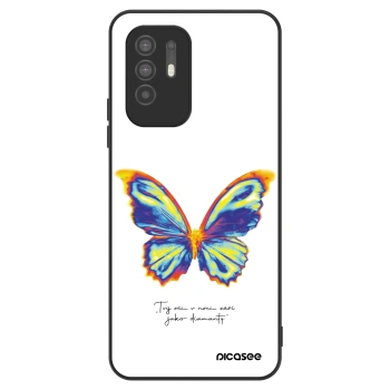 Maskica za OPPO A94 5G - Diamanty White