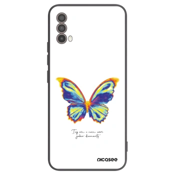 Maskica za Motorola Moto E40 - Diamanty White