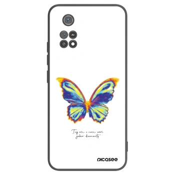 Picasee crna silikonska maskica za Xiaomi Poco M4 Pro - Diamanty White