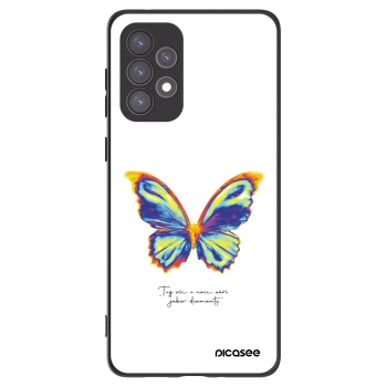 Picasee crna silikonska maskica za Samsung Galaxy A73 5G - Diamanty White
