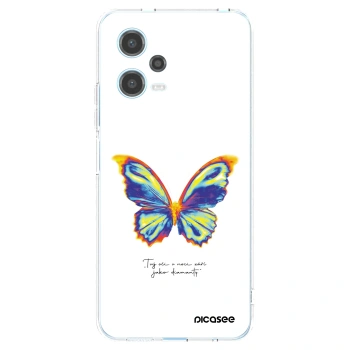 Picasee silikonska prozirna maskica za Xiaomi Redmi Note 12 5G - Diamanty White