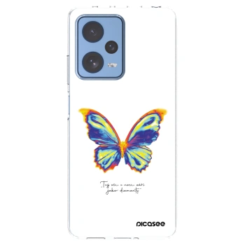 Picasee silikonska prozirna maskica za Xiaomi Redmi Note 12 Pro 5G - Diamanty White