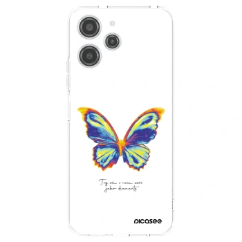 Picasee silikonska prozirna maskica za Xiaomi Redmi 12 4G - Diamanty White