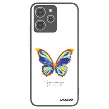 Picasee crna silikonska maskica za Xiaomi Redmi 12 4G - Diamanty White