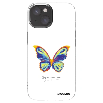 Picasee silikonska prozirna maskica za Apple iPhone 15 - Diamanty White