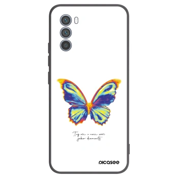 Maskica za Motorola Moto G62 - Diamanty White