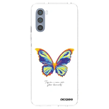 Picasee silikonska prozirna maskica za Motorola Moto G62 - Diamanty White