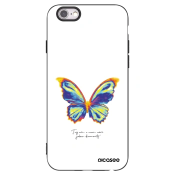 Picasee crna silikonska maskica za Apple iPhone 6/6S - Diamanty White