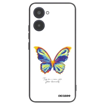 Picasee crna silikonska maskica za Realme 10 4G - Diamanty White