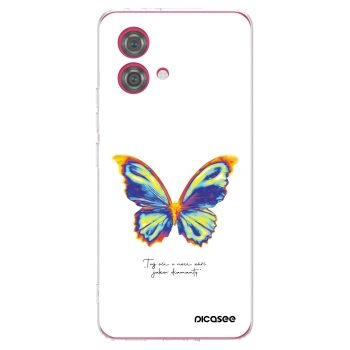 Picasee silikonska prozirna maskica za Motorola Moto G84 5G - Diamanty White