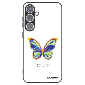 Picasee crna silikonska maskica za Samsung Galaxy S24+ S926B 5G - Diamanty White
