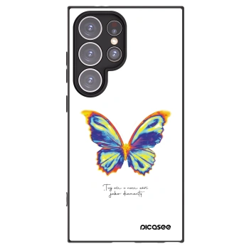 Picasee crna silikonska maskica za Samsung Galaxy S24 Ultra S928B 5G - Diamanty White
