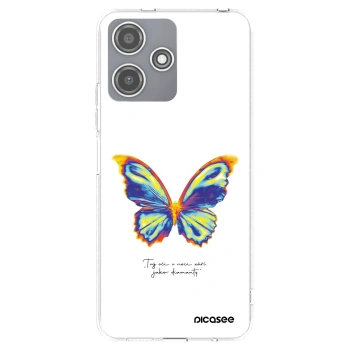 Picasee silikonska prozirna maskica za Xiaomi Redmi 12 5G - Diamanty White
