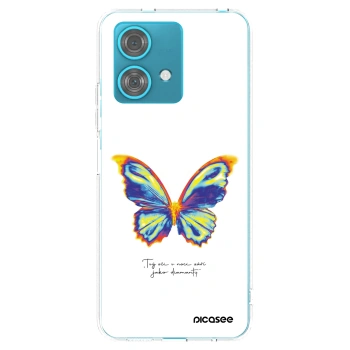 Picasee silikonska prozirna maskica za Motorola Edge 40 Neo - Diamanty White