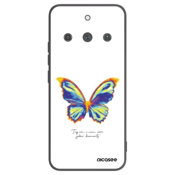 Picasee crna silikonska maskica za Realme 11 Pro+ - Diamanty White