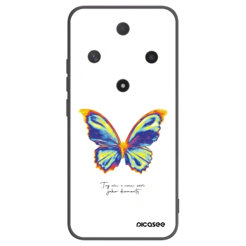 Picasee crna silikonska maskica za Honor Magic6 Lite 5G - Diamanty White