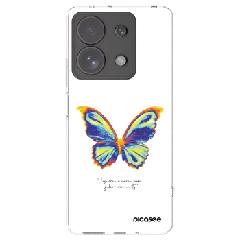 Picasee silikonska prozirna maskica za Xiaomi Redmi Note 13 Pro 4G - Diamanty White