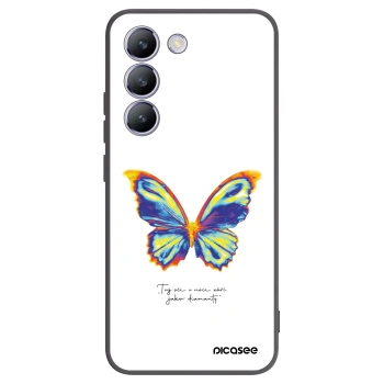 Picasee crna silikonska maskica za Vivo V40 SE 5G - Diamanty White