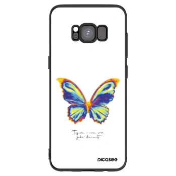 Picasee crna silikonska maskica za Samsung Galaxy S8 G950F - Diamanty White
