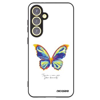 Picasee crna silikonska maskica za Samsung Galaxy S24 FE S721B - Diamanty White