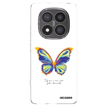 Picasee silikonska prozirna maskica za Xiaomi Redmi Note 14 Pro+ 5G - Diamanty White