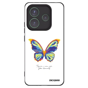 Picasee crna silikonska maskica za Xiaomi Redmi Note 14 5G - Diamanty White