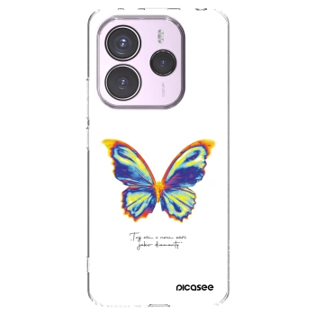 Picasee silikonska prozirna maskica za Xiaomi Redmi Note 14 5G - Diamanty White