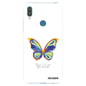 Picasee silikonska prozirna maskica za Huawei Y7 2019 - Diamanty White